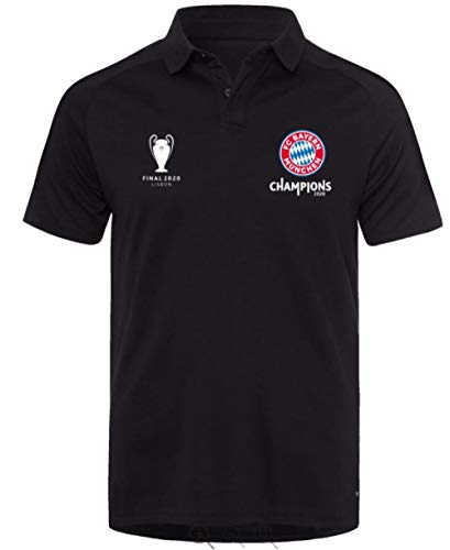 FC Bayern Múnich - Polo para hombre Negro XXL