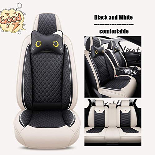 Fundas De Asiento De Coche Universales para Porsche Todos Los Modelos Cayman Macan Panamera Cayenne Boxster 718 Accesorios De DiseñO De Coche, Negro Blanco Confort