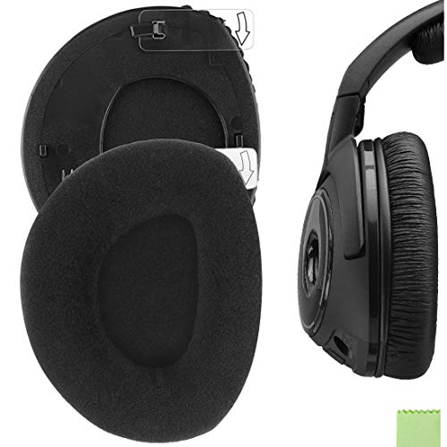 Geekria Almohadillas de repuesto para auriculares RS160, HDR160, RS170, HDR170, HDR170, almohadillas para orejas, cubiertas de oreja, piezas de reparación (anillo de terciopelo/plástico)