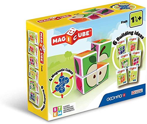 Geomag- Magicube Juguete de construcción, Multicolor, 4 Piezas (131) , color/modelo surtido