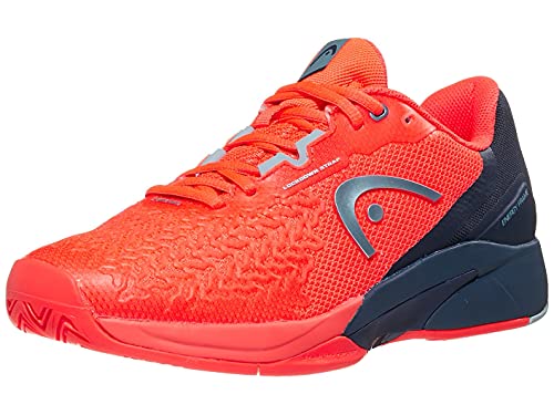 HEAD Revolt Pro 3.5 Men, Tennis Shoe Hombre, Rojo Neón Azul Oscuro, 43 EU