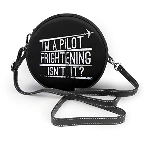 I'm A Pilot - Bolso bandolera de piel con diseño de miedo