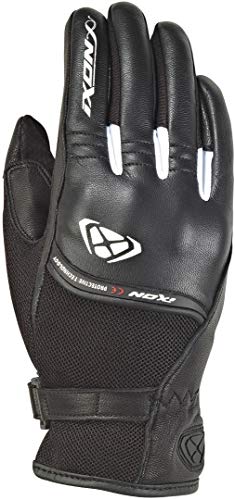 Ixon RS Shine 2 - Guantes de Moto (Talla L), Color Negro y Blanco