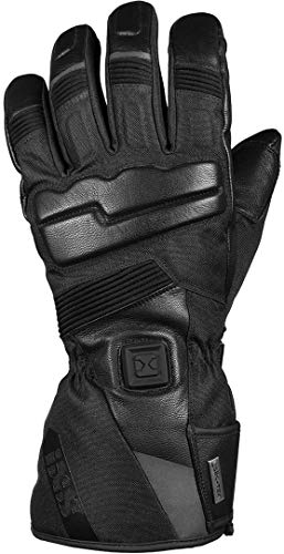 IXS HEAT-ST - Guantes de motorista para hombre (piel, con calefacción), color negro