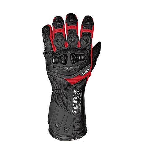 IXS RS de 200 Hombre Deporte Guante piel – Negro Rojo