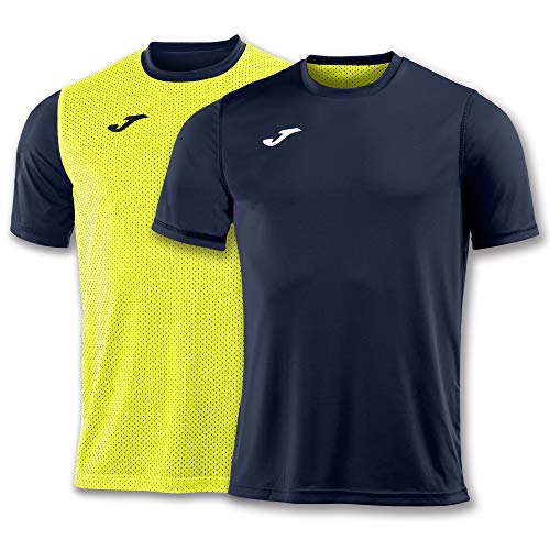 Joma Combi Camisetas Equip. M/C, Hombre, Marino-Amarillo, S