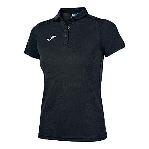 Joma Polo Hobby Mujer Negro M/C Camiseta, Negro-100