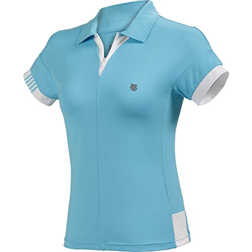 K-Swiss 66 Polo, Mujer, Turquesa/Blanco, XS