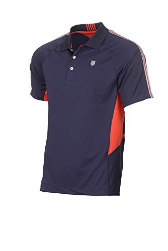 K-Swiss Heritage Polo de Tenis, Hombre, Marino, S