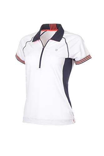 K-Swiss Heritage Polo de Tenis, Mujer, Blanco, L