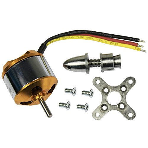 KEESIN RC Kit de accesorios, A2212 / 6T 2200KV, Outrunner sin escobillas del motor W / montaje para RC Helicóptero Planeador Quadcopter