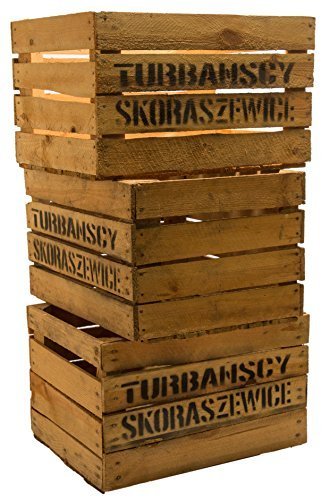 Kistenkolli Altes Land 3 Piezas sólido Cajas de Fruta TS Cajas DE Vino Cajas DE Manzana Caja Madera Shabby Vintage xxxgebrauchtxxx