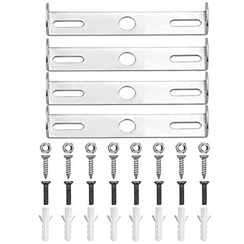 Kupink 4 PCS Soporte Luz Colgante Techo Placa Fijación la Lámpara Soporte de Fijación de Techo para Suspensión de Iluminación de Araña Luz de Techo para Oficina en el Hogar