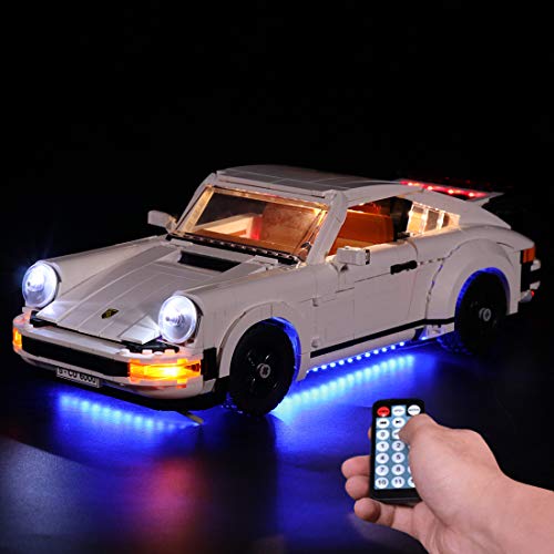 LYCH Juego de iluminación LED con mando a distancia para LEGO Creator Expert 10295 Porsche 911 Turbo Targa, iluminación compatible con LEGO 10295, sin juego Lego