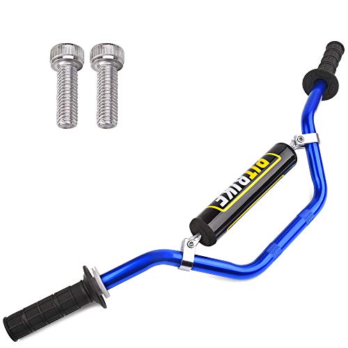 Manillar KXF KLX RMZ DRZ 7/8" 22 mm azul + acolchado de espuma + puños negros para RMZ DRZ Pit Dirt Bike Motocross