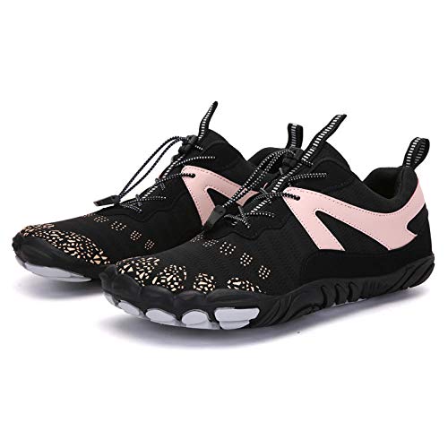 Men’s And Women’s Sports Shoes,Zapatos deportivos de cinco dedos al aire libre para hombres y mujeres, zapatos para escalar en roca todoterreno-A-30 polvo negro_42,Calzado para correr por carre