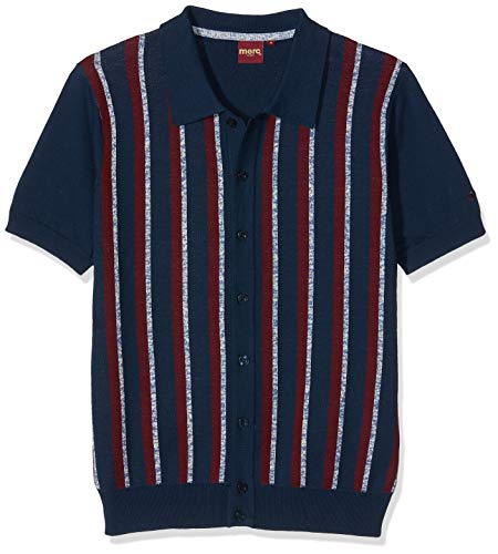 Merc of London Wilmot Polo, Azul (Navy 002), Medium para Hombre