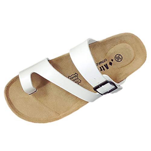 morran Retro Simple para Mujer Moda Ocio Pisos Chanclas Zapatos Señoras Zapatillas Playa Romana Sandalias 35-44