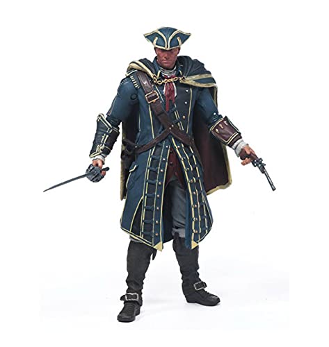 N\C Creed Series 4 Connor Haytham Edward Kenway Mohawk Figura De AccióN Modelo Juguetes   15cm