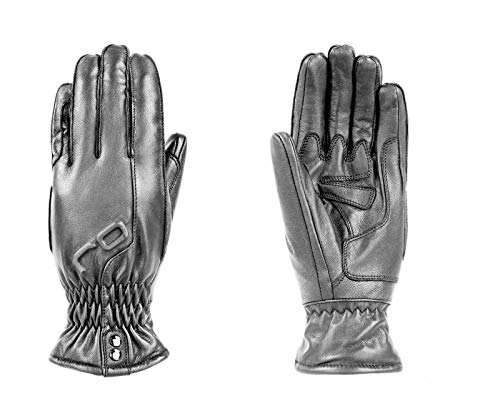 OJ - Guantes de moto para mujer, piel con memoria, talla M