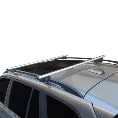 Omad Para Mercedes ML 164 2005-2011 Barras de techo Portaequipajes Aluminio Gris