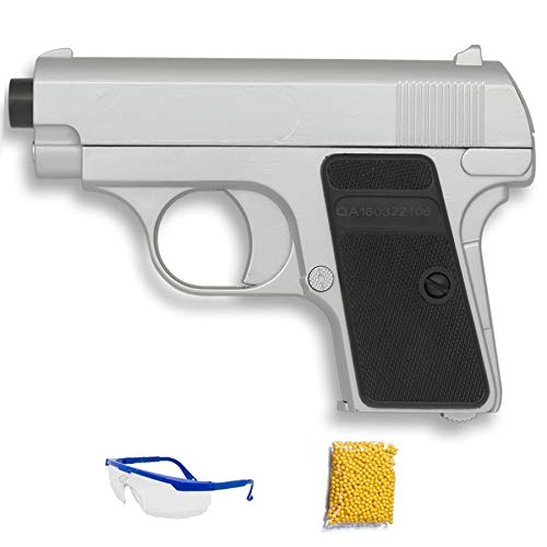 P328 plata Double Eagle Pistola de Airsoft Calibre 6mm (Arma Aire Suave de Bolas de plástico o PVC). Sistema: Muelle. <3,5J