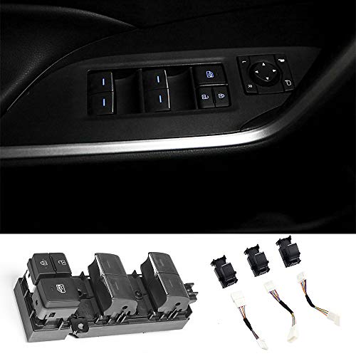 para RAV4 XA50 2019 2020 2021 Elevalunas Interruptor Control Ventana Eléctrico Botón (4 Piezas)