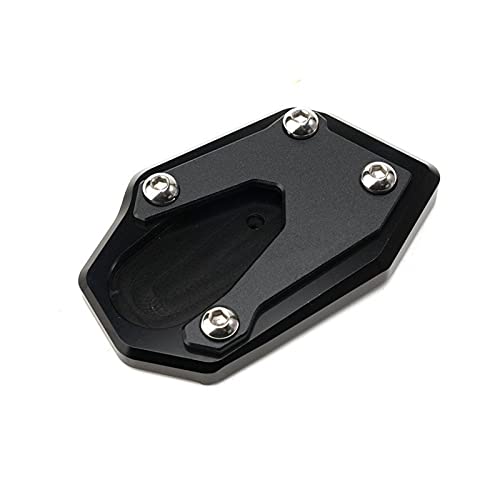 pie extensión Lateral para V-Strom 1000 para Dl1000 2014-2019 2020 para V-Strom 1000 / XT Pie De Motocicleta Soporte Lateral Extensión Placa De Soporte (Color : Black)