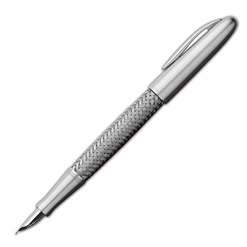 Porsche Design B Tec Flex P 3110 - Pluma estilográfica (malla de acero inoxidable)