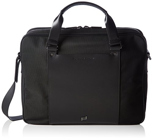 Porsche Design Shyrt-Nylon BriefBag MZ 2 - MANIJAS, Color Negro, Talla 39x30x11 cm (B x H x T)