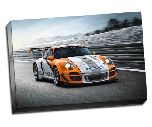 Póster de Porsche GT3 R Hybrid en lienzo de 76,2 x 50,8 cm