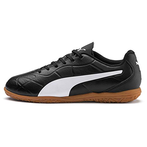 PUMA Monarch IT Jr, Zapatillas de Fútbol Unisex Adulto, Negro Black White, 38.5 EU