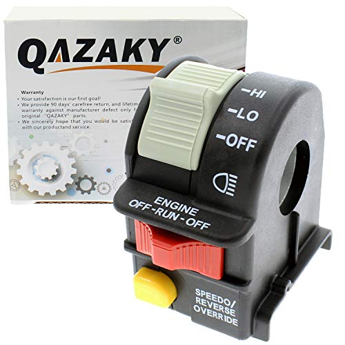 QAZAKY Faro del manillar Luz de cruce Hi/Lo Interruptor de parada del interruptor de parada de repuesto para Polaris ATV ATP Magnum Scrambler Sportsman Trail Boss Xpedition Xplorer 4010560 4010591