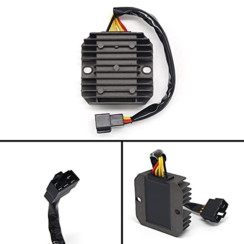 QIUXIANG Otorcycle 5 Cables regulador de Voltaje de Metal 12V Rectificador para Polaris para Outlaw 110 EFI L/C 2016 2017 2018 RZR170 para Sportsman 0455032