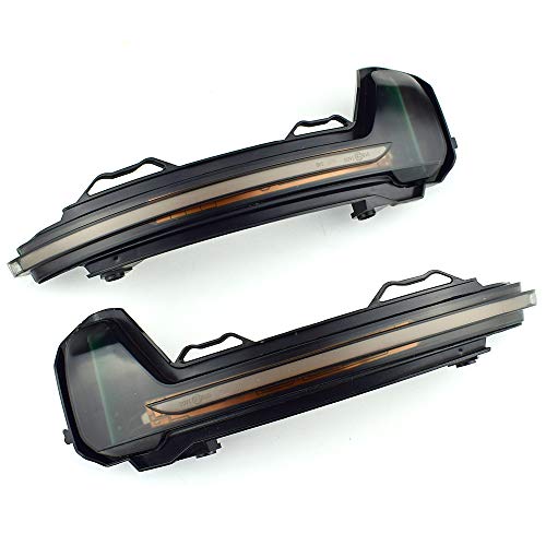 RelaxToday 2pcs   LED dinámico señal de Vuelta de la luz Pilota Espejo retrovisor Indicador secuencial, para VW Tiguan MK2 2017/2019 MK3