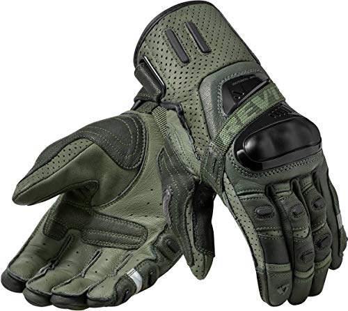 Rev'it Gloves Cayenne Pro, Green-Black, size XXL - Unisex | FGS098-8010-XXL