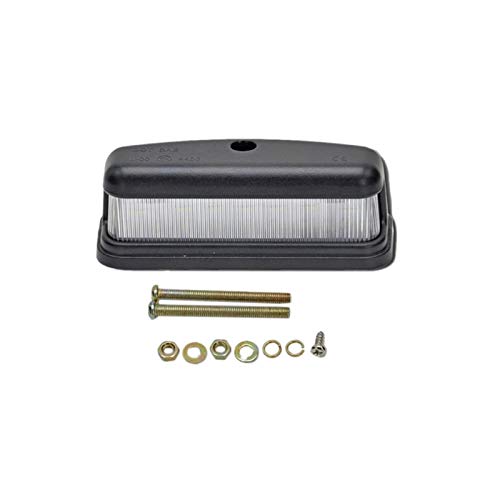 RJJX Piloto de matrícula - Sustitución 3W Bombillas LED en Forma for el Land Rover Defender 90/110 Cola Blanca 1990-2016 lámpara Posterior (Color : Black)