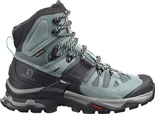 SALOMON Quest 4 GTX W, Botas de Senderismo Mujer, Slate/Trooper/Opal Blue, 42 2/3 EU