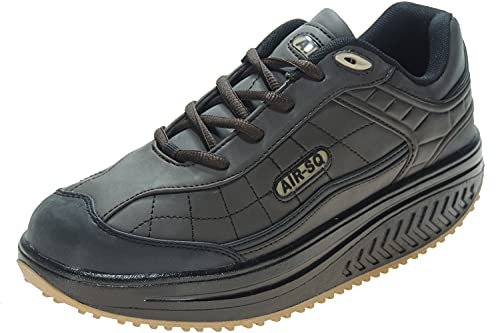 SELQUIR 7-105 Zapatilla Deportiva con Piso Balancín para Hombre MARRÓN Talla 42