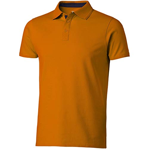 Slazenger - Polo de Manga Corta Modelo Hacker para Hombre (XXXL) (Naranja/Azul Marino)