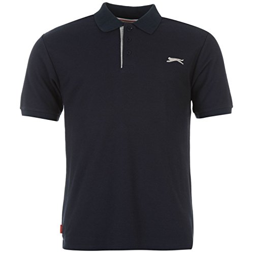 Slazenger - Polo de manga corta para hombre azul marino XL