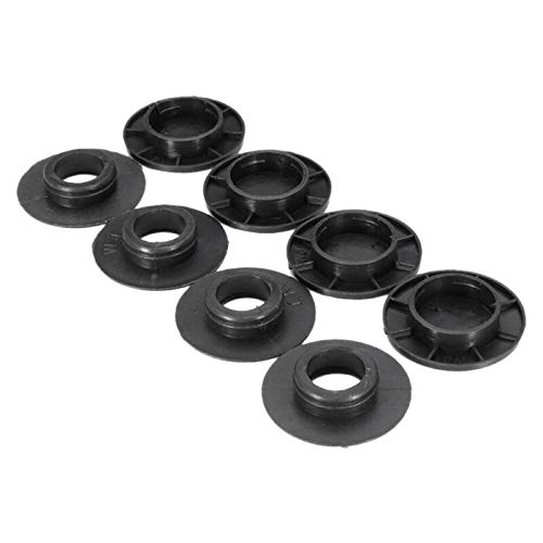 SODIAL 4X Abrazaderas Apretones Clips De Fijación Del Piso De La Alfombra Alfombra Del Coche Bonito Negro Para Mercedes- 6680520