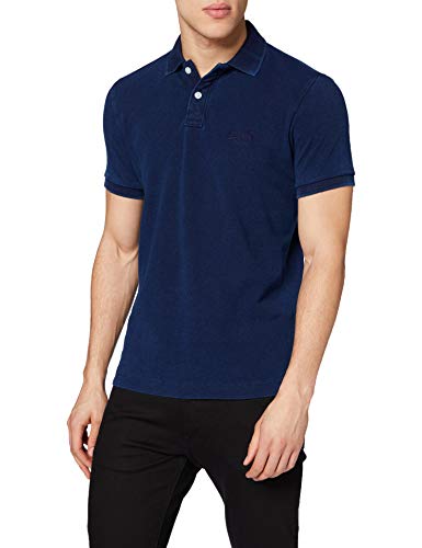 Superdry Classic Pique S/s Polo, Azul (Indigo 17g), XXL para Hombre