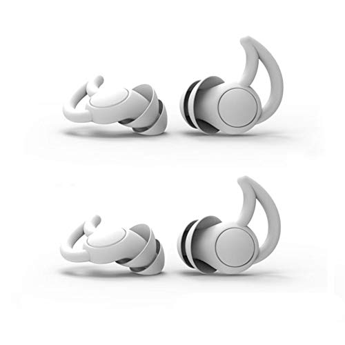 Tapones para los oídos para la audición para dormir y Protección de los ojos Silicona Anti-ruido Super ruido Cancelación de los Earplugs de los EEIOS Dormitorio de los estudiantes Oficinas de regalo d