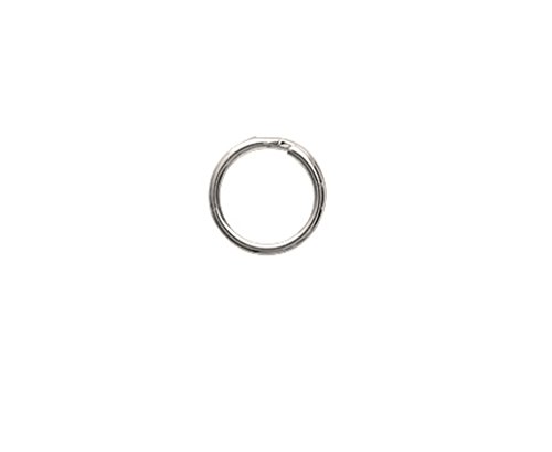 Tata Gisèle - Lote de 10 anillas con cierre de cola de cerdo de plata 925/000-8 x 1,1 mm