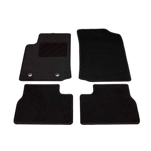 Tidyard Juego de Alfombrillas para Coche con 4 Piezas para Citroen C3 2001-2005 de Velour Gris Antracita