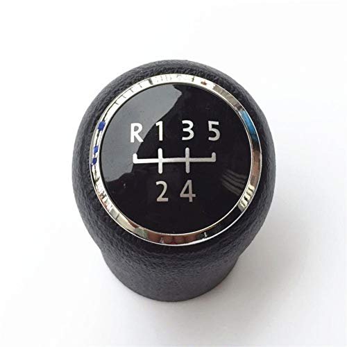 TPHJRM MT 5/6 Speed ​​Gear Stick Shift Head Handball Palanca de Cambio Perilla de Cambio de Marchas de Cuero de Estilo de Coche, para Volkswagen VW Transport T5 T5.1 GP 2003-2011