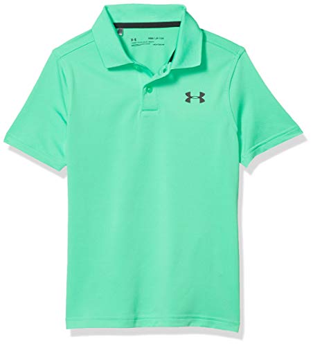 Under Armour Performance Polo 2.0 Camiseta Polo Transpirable, cómoda Camisa Polo Masculina de Manga Corta, Niños, Verde, YLG