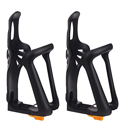 Valeny Portabidón para Bicicleta Portabicicletas depara Carretera Montaña Bicicleta Portavasos Botella de Agua Jaula de Ciclismo Soporte Bicicleta Accesorios 2PCS(Negro)