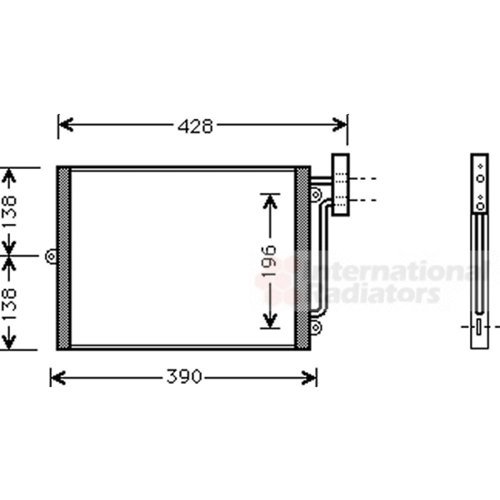 Van Wezel 74005038 condensador del sistema de climatización